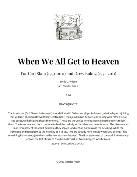 When We All Get to Heaven (arr. Charles Priest)