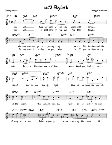 Skylark (arr. John Fries)