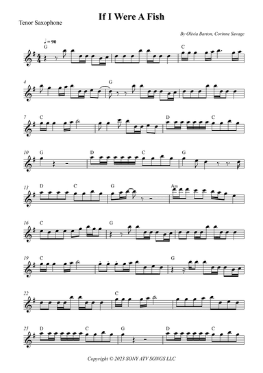 If I Were A Fish (arr. Wesley S. SIlva)