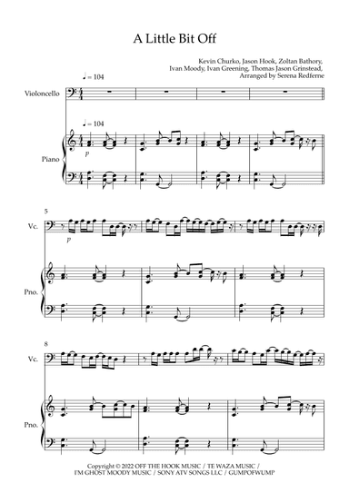 A Little Bit Off (arr. Serena Redferne)