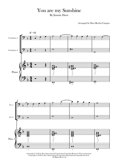 You Are My Sunshine (arr. Davi Rocha Campos)