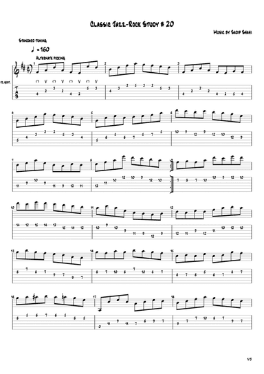 Classic Jazz-Rock Study # 20