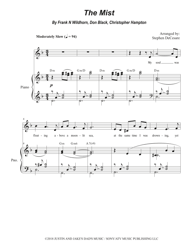 The Mist (arr. Stephen DeCesare)