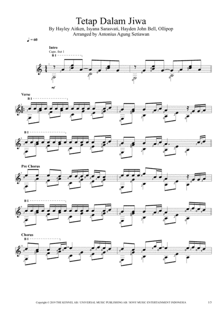 Tetap Dalam Jiwa (arr. Antonius Agung Setiawan)