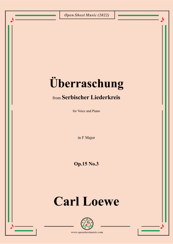 Loewe-Überraschung,in F Major,Op.15 No.3 (arr. OSM Press)
