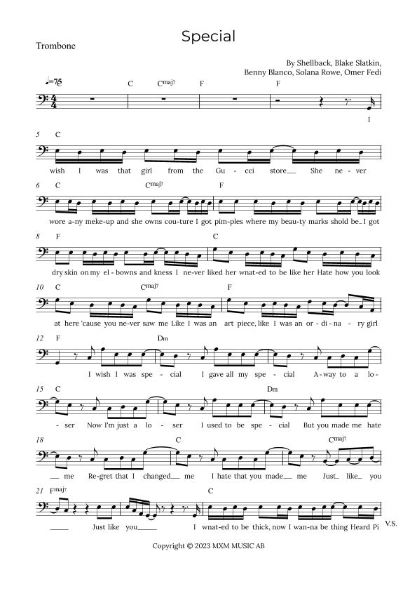 Special (arr. Alex Nunes Rodrigues)
