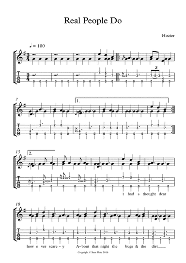 Like Real People Do (arr. Samantha Muir)