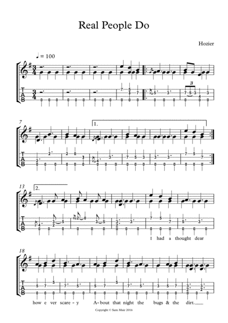 Like Real People Do (arr. Samantha Muir)