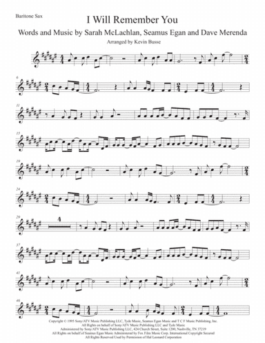 I Will Remember You (arr. Kevin Busse)