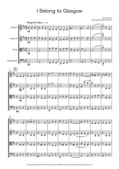 I Belong To Glasgow (arr. Robert Newth)