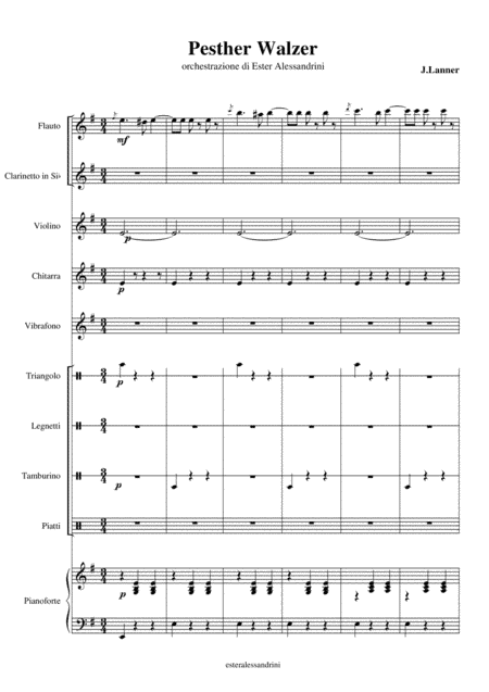Pesther Walzer (arr. Ester Alessandrini)