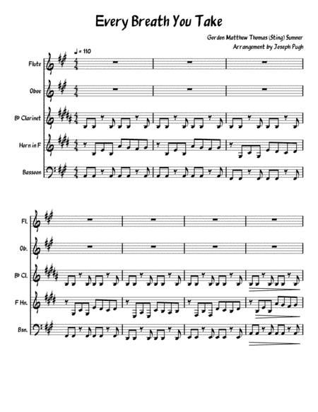 Every Breath You Take (arr. Joseph Pugh)