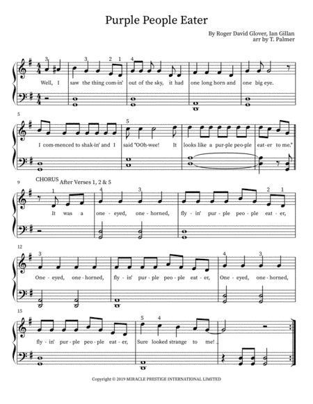 Purple People Eater (arr. Tasha Palmer)