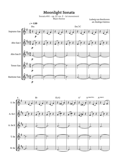 Moonlight Sonata (arr. Rodrigo Faleiros)