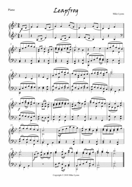 Advanced Intermediate Piano - Leapfrog