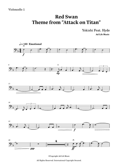 Red Swan (arr. Charles Lam)