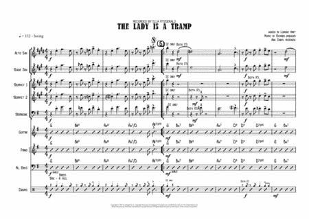 The Lady Is A Tramp (arr. Daryl McKenzie)