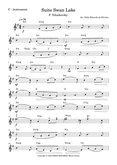 Swan Lake (Tchaikovsky) (arr. Fabio Eduardo de Oliveira)