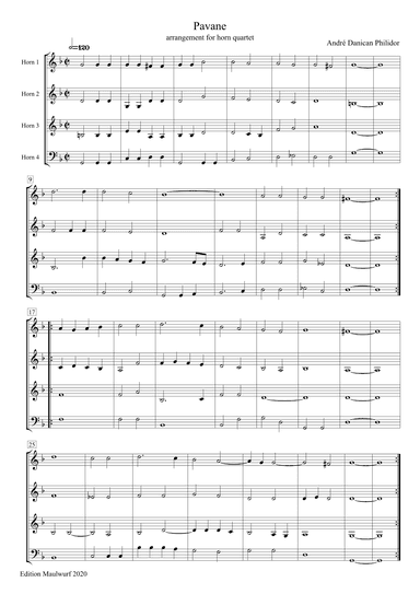 Pavane (arr. Edition Maulwurf)