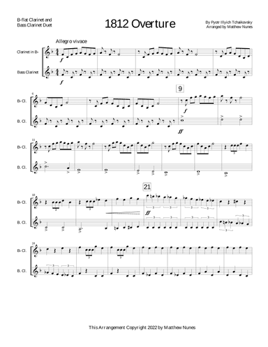 1812 Overture (arr. Matthew Nunes)