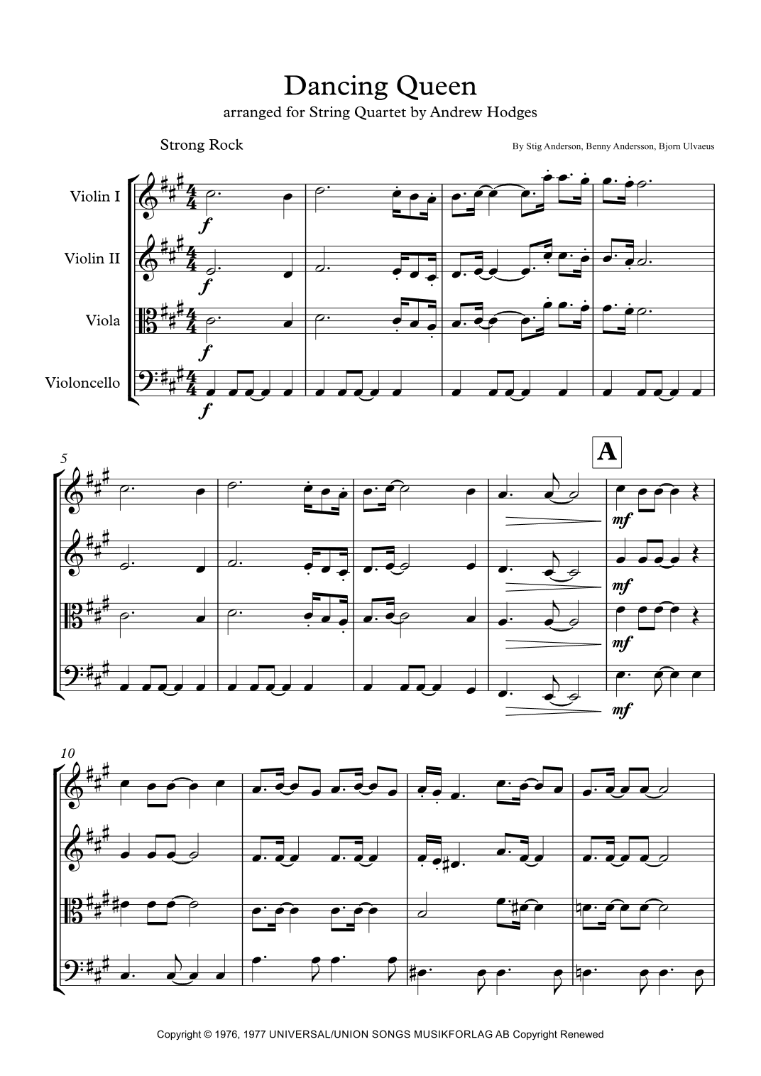 Dancing Queen (arr. Andrew Hodges)