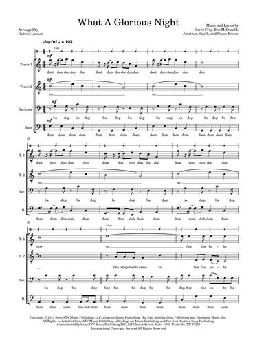 What A Glorious Night (arr. Gabriel Lawson)