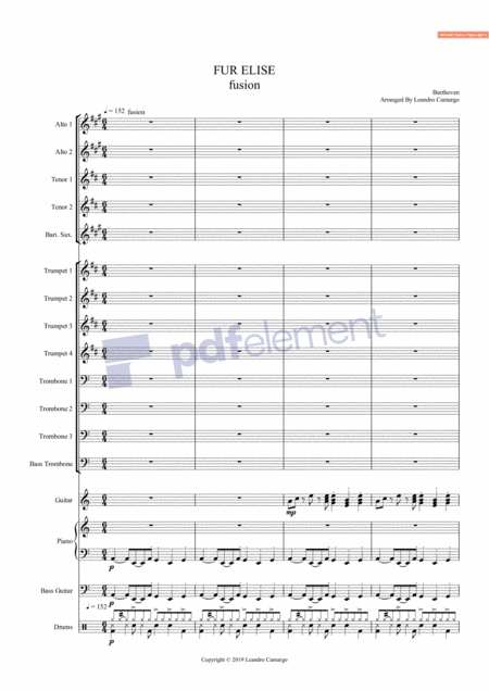 Fur Elise (arr. LEANDRO CAMARGO DE ABREU)