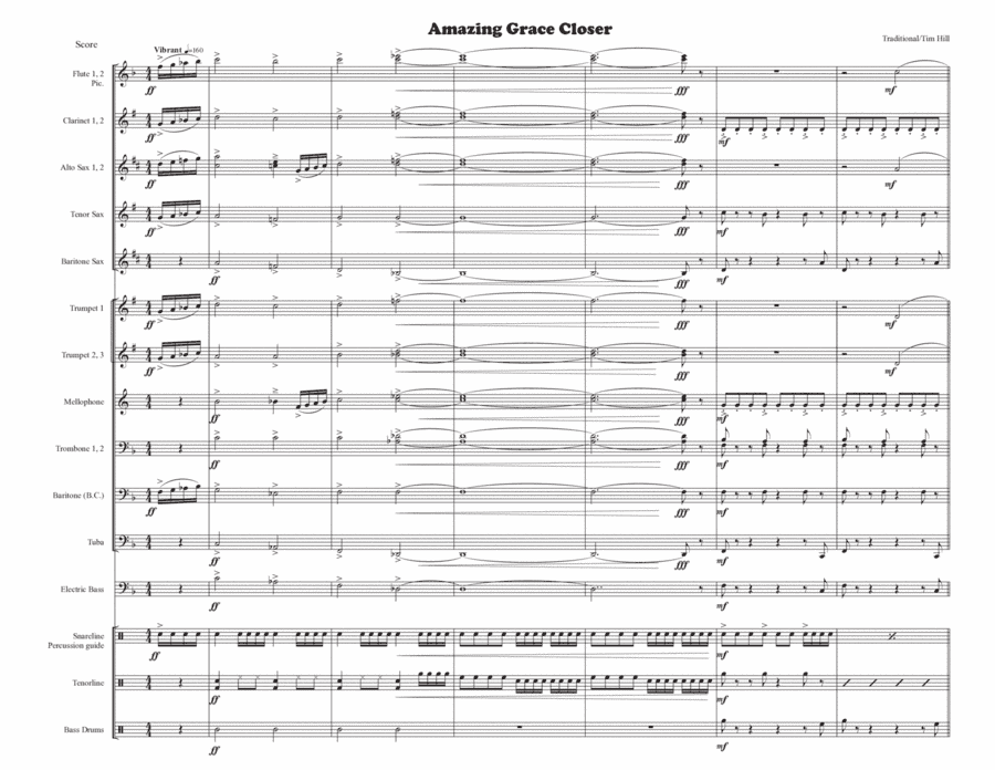 Amazing Grace (Closer) (arr. Tim Hill)