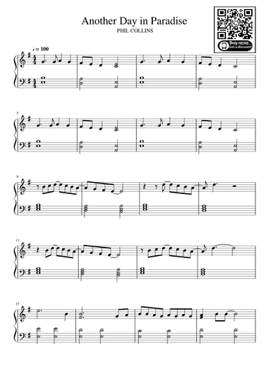 Another Day In Paradise (arr. eduardo)