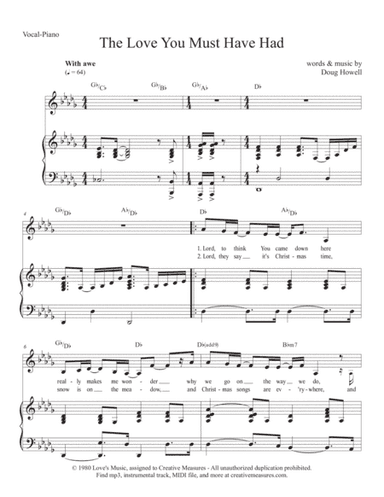 The Love You Must Have Had