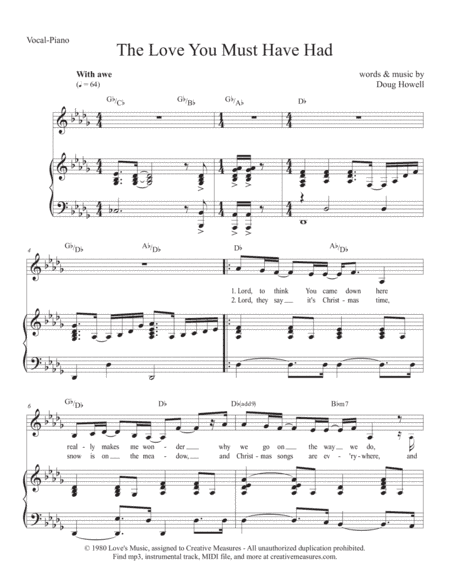 The Love You Must Have Had