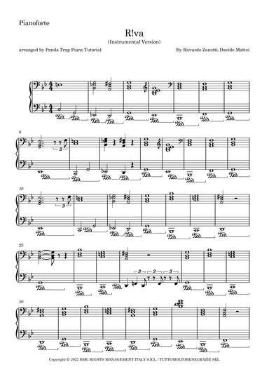 R!va (arr. Panda Trap Piano Tutorial)