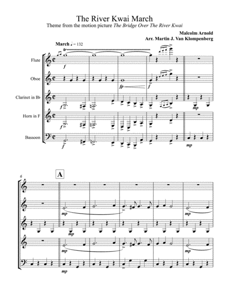 The River Kwai March (arr. Martin J. Van Klompenberg)