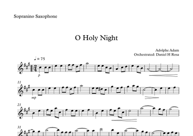 O Holy NIght - Christmas Carol - Sopranino Saxophone (arr. Daniel H Rosa)