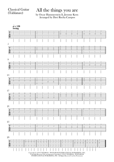 All The Things You Are (arr. Davi Rocha Campos)