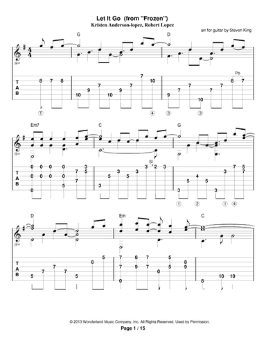 Let It Go (arr. Steven King)