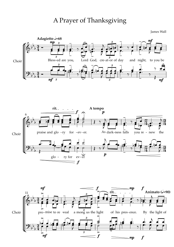 A Prayer of Thanksgiving