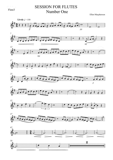 Session for Flutes - Flute 3 Part