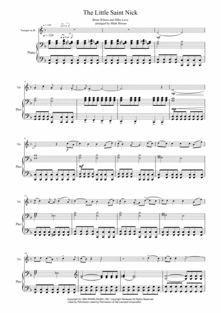 Little Saint Nick (arr. Mark Bisson)
