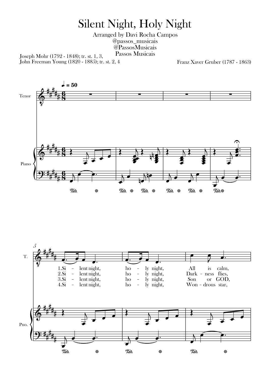 Silent Night, Holy Night (arr. Davi Rocha Campos)