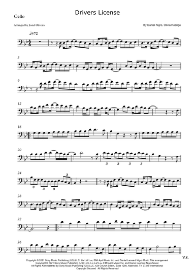 Drivers License (arr. Josiel Oliveira)