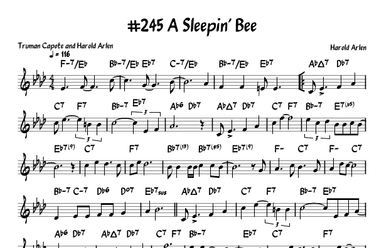 A Sleepin' Bee (arr. John Fries)