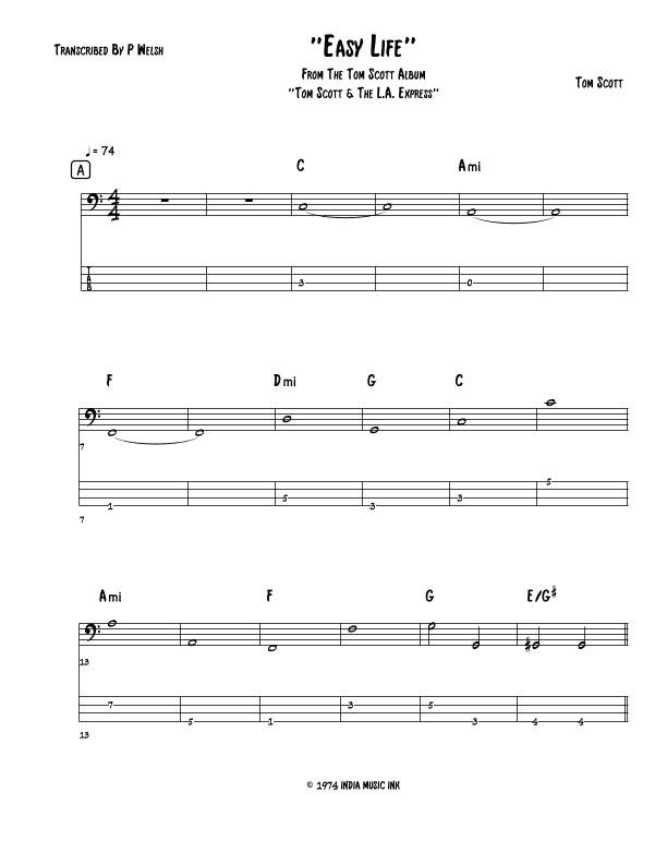 Easy Life (arr. Accubass)