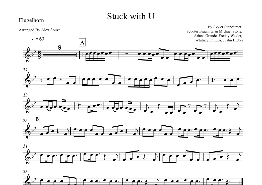 Stuck With U (arr. Alex Souza)