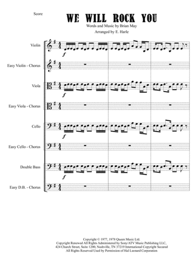 We Will Rock You (arr. Ellen Harle)
