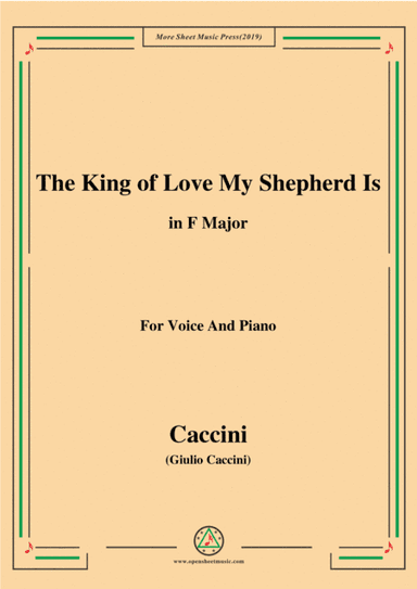 Shelley-The King of Love My Shepherd Is,in F Major,for Chours&Pno (arr. MSM)