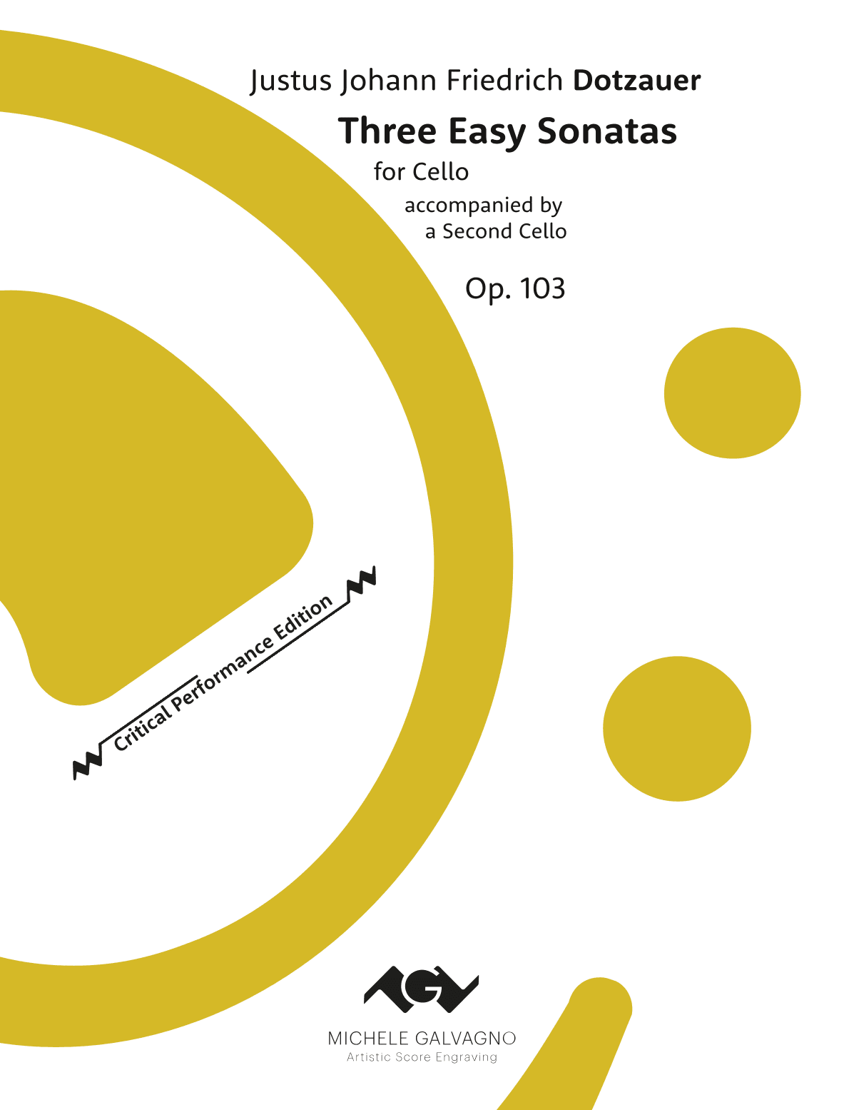 Three Easy Sonatas for Two Cellos (arr. Michele Galvagno)