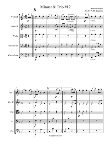 Minuet and Trio #12 (arr. Nick Lacanski)