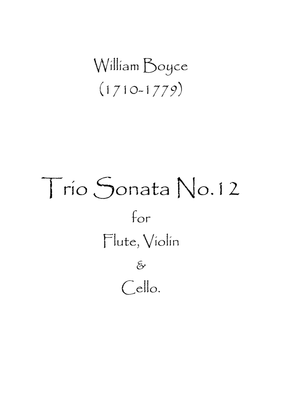 Trio Sonata No.12 (arr. Spence Bundy)