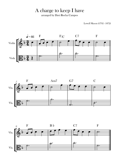 A charge to keep I have (arr. Davi Rocha Campos)